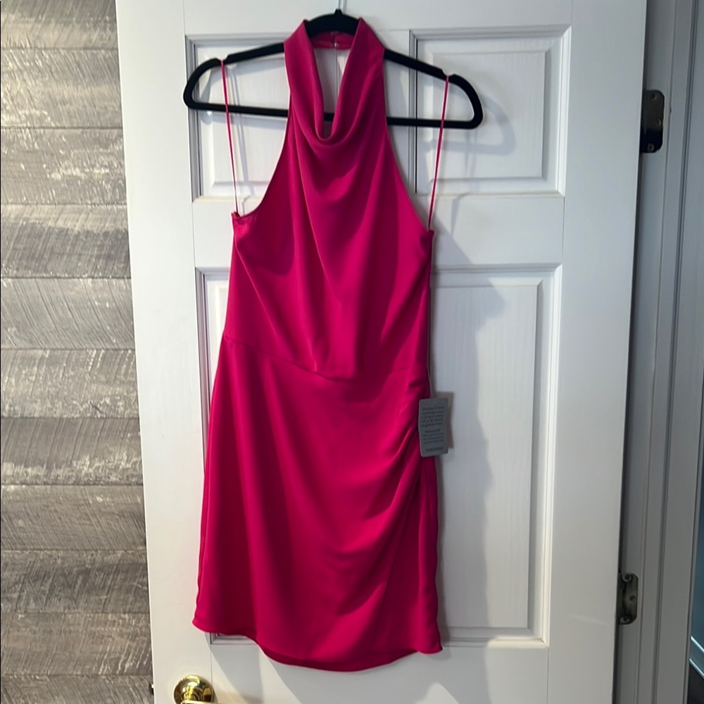 Amanda Uprichard Pink Mini Dress